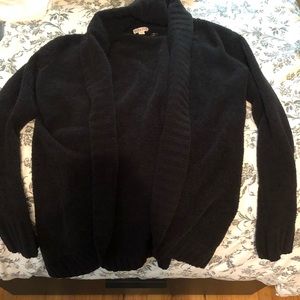 Merona black fuzzy cardigan